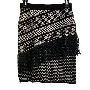 BCBGMAXAZRIA Skirt Black/White XS
